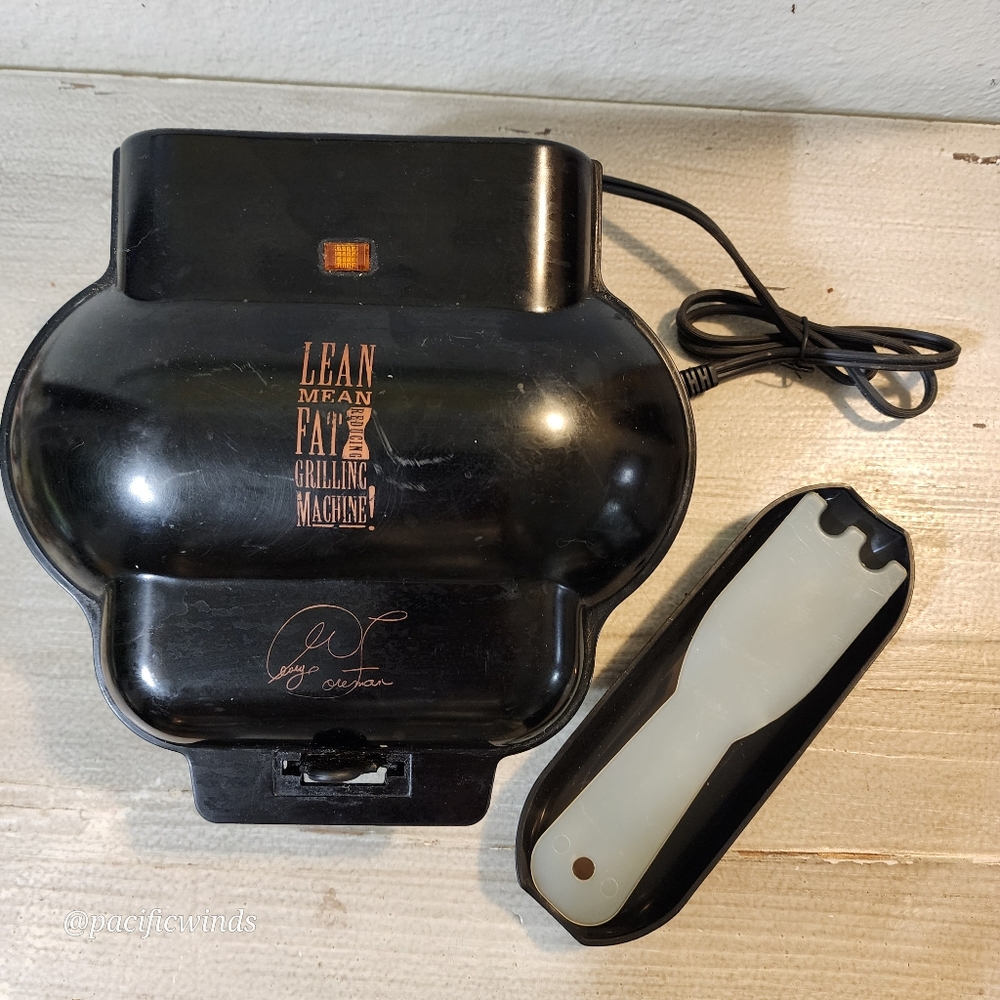 GEORGE FOREMAN NONSTICK CLASSIC LEAN GREEN GRILLING MACHINE BLACK